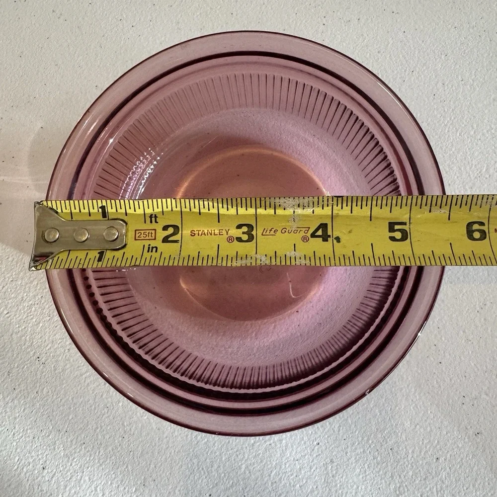 Visions Corning Ware Cranberry Glass 1 Pint Cooking Bowl C-16-B Retired Purple
